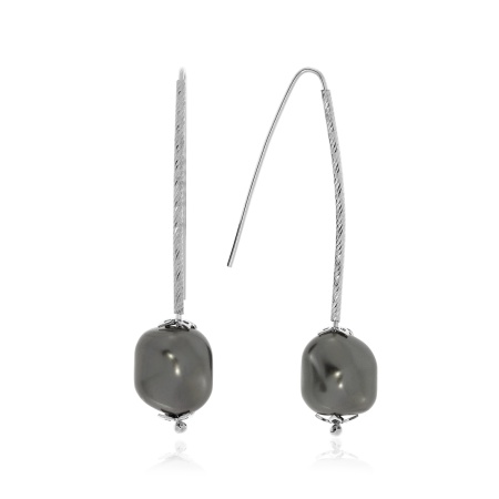 Купить оптом серьги из серебра с жемчугами 2340241074-20 от Krasnoe