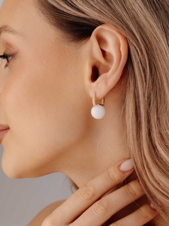 Купить оптом серьги из серебра с кристалл ювелирныйами 2320294318-10 от Krasnoe