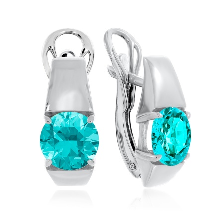 Купить оптом серьги из серебра с ситаллами 2340881118-78 от Krasnoe