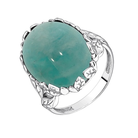Купить оптом кольцо из серебра с амазонитом 1340371855 от Krasnoe