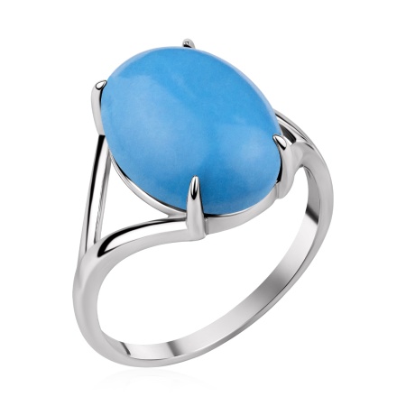 Купить оптом кольцо из серебра с бирюзой 1340Б26377 от Krasnoe