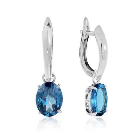 Купить оптом серьги из серебра со шпинелью 2340210901-1-76 от Krasnoe