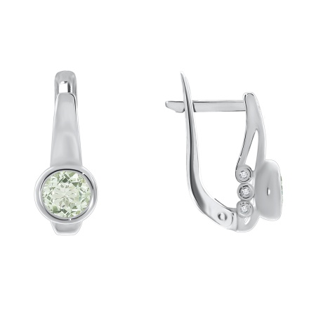 Купить оптом серьги из серебра с фианитами 2340200258-68 от Krasnoe