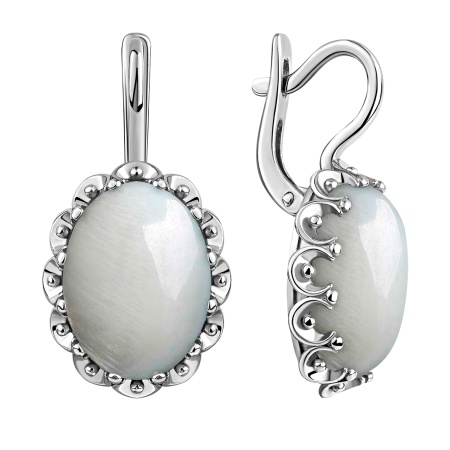 Купить оптом серьги из серебра с перламутрами 2340495091 от Krasnoe