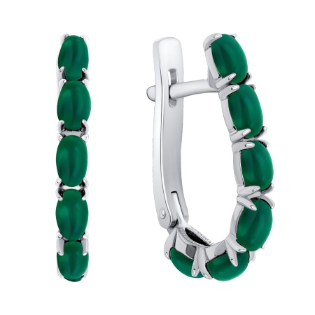 Купить оптом серьги из серебра с агатами 2340395158-60 от Krasnoe