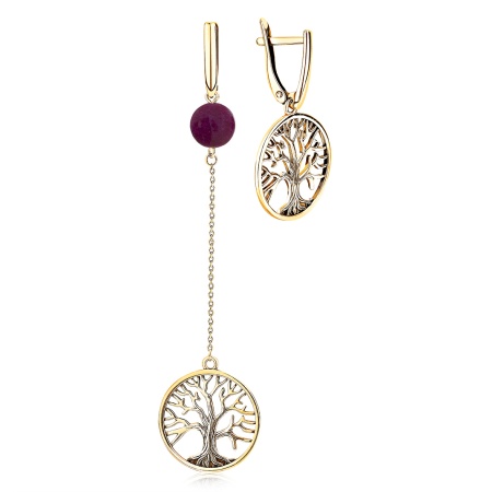 Купить оптом серьги из серебра с агатом 2320394335-37 от Krasnoe