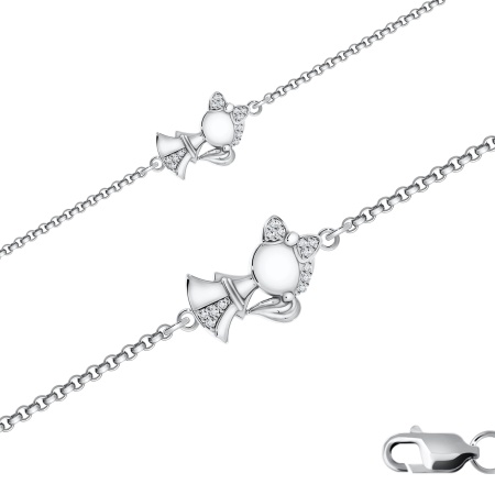 Купить оптом браслет из серебра с фианитом 4340200401-19 от Krasnoe