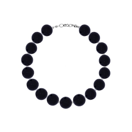 Купить оптом браслет из серебра с агатами 4340396072-18-20 от Krasnoe