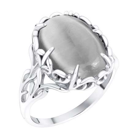 Купить оптом кольцо из серебра с кошачий глазом 1340265952-21 от Krasnoe