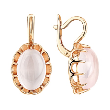 Купить оптом серьги из серебра с кварцем 2320185094-30 от Krasnoe