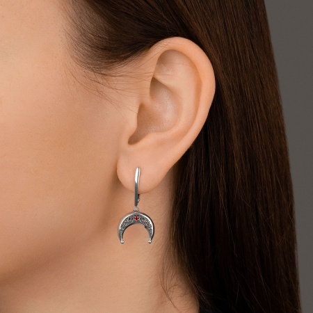 Купить оптом серьги из серебра с фианитами 2310201824-31 от Krasnoe