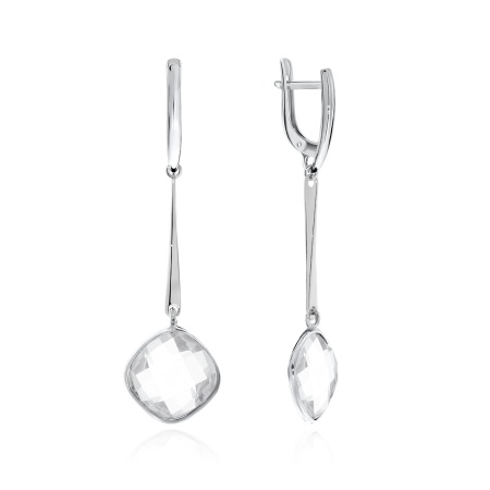 Купить оптом серьги из серебра с хрусталём 2340522927 от Krasnoe