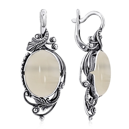 Купить оптом серьги из серебра с агатами 2310395097-21 от Krasnoe