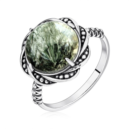 Купить оптом кольцо из серебра с серафинитом 1340921998 от Krasnoe