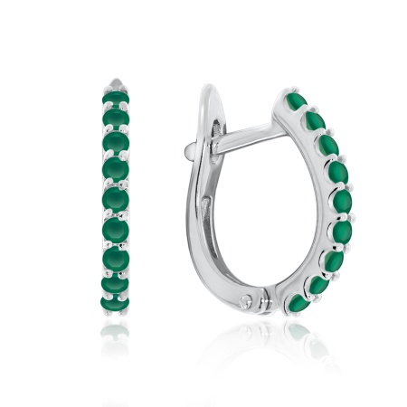 Купить оптом серьги из серебра с агатами 2340391315-1-60 от Krasnoe