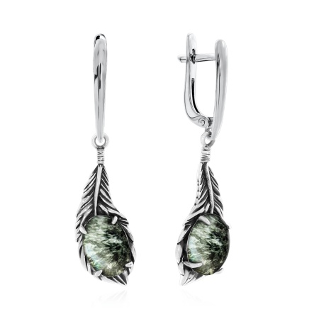 Купить оптом серьги из серебра с серафинитами 2310921601-1 от Krasnoe