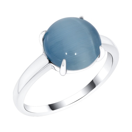 Купить оптом кольцо из серебра с кошачий глазом 1340265946-70 от Krasnoe