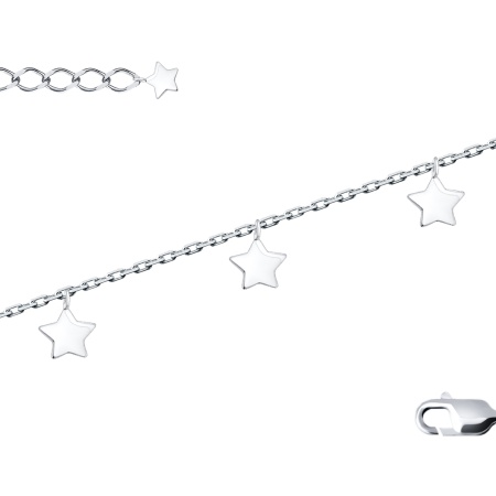 Купить оптом браслет из серебра без вставок 4340405333-16-25 от Krasnoe