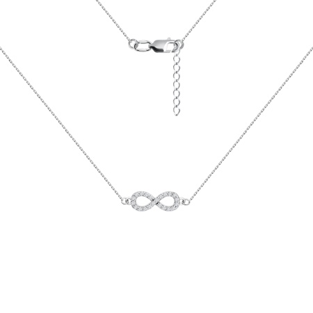 Купить оптом колье из серебра с фианитами 8340205286л-16-45 от Krasnoe