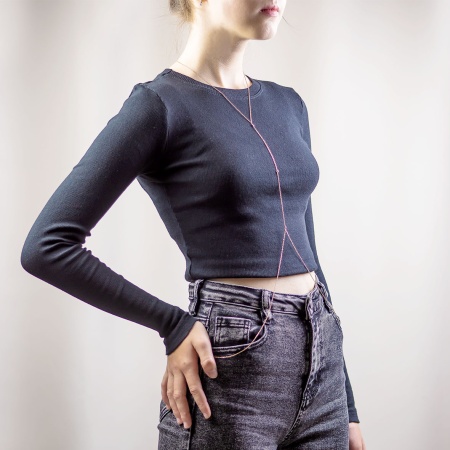 Купить оптом колье из серебра с фианитами 8320205672л-16-45 от Krasnoe