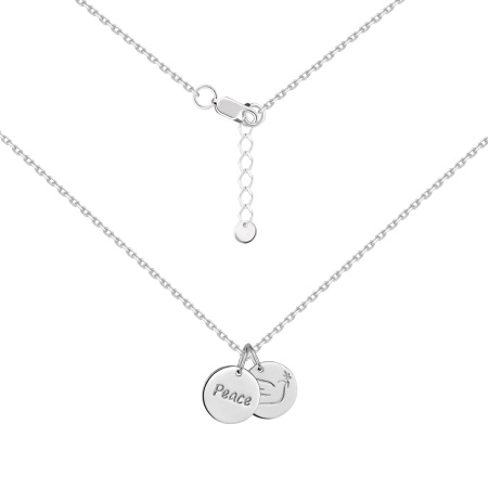 Купить оптом колье из серебра без вставок 8340405761-16-45 от Krasnoe