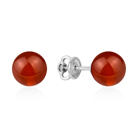 Купить оптом пусеты из серебра с агатами 2340394329-31 от Krasnoe