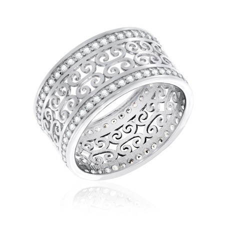 Купить оптом кольцо из серебра с фианитами 1340201322л от Krasnoe