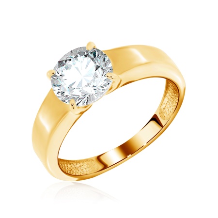 Купить оптом кольцо из серебра с фианитом 1320201106 от Krasnoe