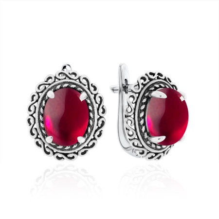 Купить оптом серьги из серебра с агатами 2310392113-37 от Krasnoe