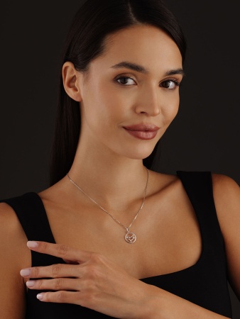 Купить оптом подвеска из серебра с фианитами 3340205989л от Krasnoe