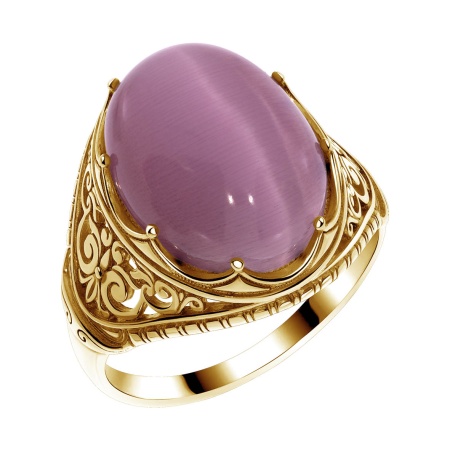 Купить оптом кольцо из серебра с кошачий глазом 1320265117-30 от Krasnoe