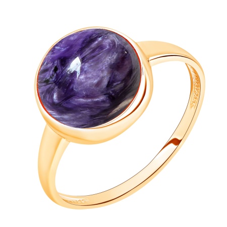 Купить оптом кольцо из серебра с чароитом 1320461876 от Krasnoe