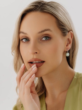 Купить оптом серьги из серебра с жемчугами 2340244318-68 от Krasnoe