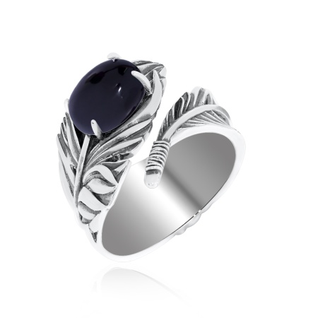 Купить оптом кольцо из серебра с агатом 1310391601-20 от Krasnoe