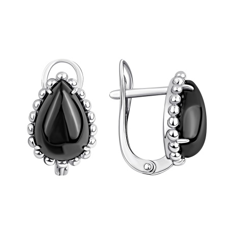 Купить оптом серьги из серебра с агатами 2340395093-20 от Krasnoe