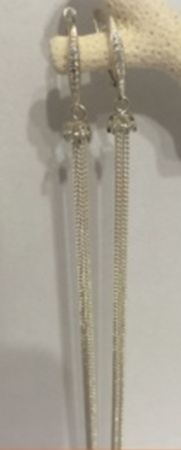 Купить оптом серьги из серебра с фианитами 2340202010 от Krasnoe