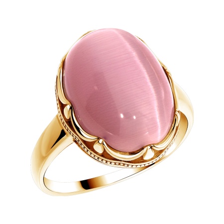 Купить оптом кольцо из серебра с кошачий глазом 1320265121-30 от Krasnoe