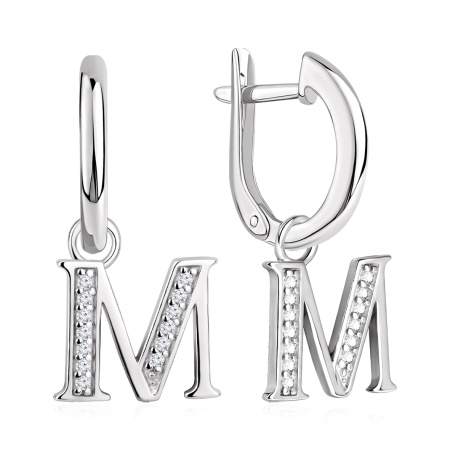 Купить оптом серьги из серебра с фианитами 2340205866л от Krasnoe