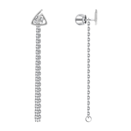 Купить оптом пусеты из серебра без вставок 2340405640-16 от Krasnoe