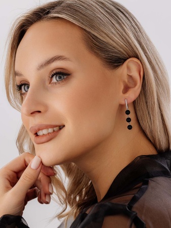 Купить оптом серьги из серебра с агатами 2340390309-20 от Krasnoe