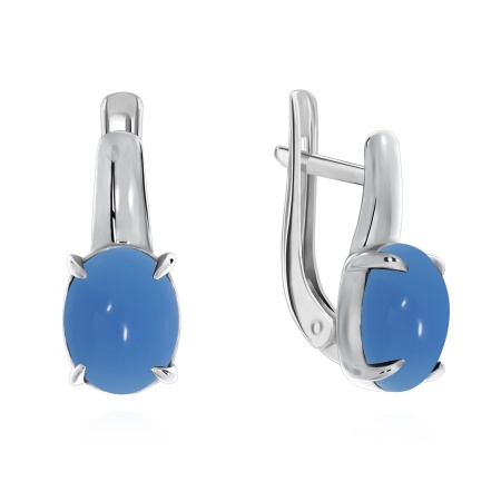 Купить оптом серьги из серебра с агатами 2340390369-70 от Krasnoe