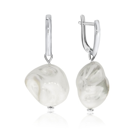 Купить оптом серьги из серебра с жемчугами 2340241302 от Krasnoe