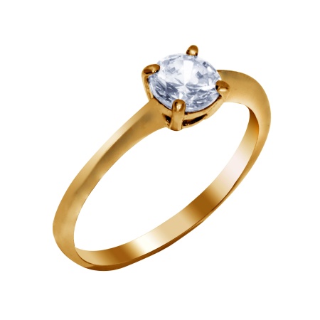 Купить оптом кольцо из серебра с фианитами 1320200100 от Krasnoe