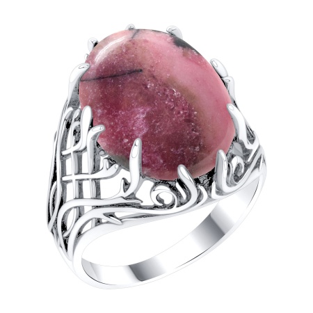 Купить оптом кольцо из серебра с родонитом 1340455783 от Krasnoe