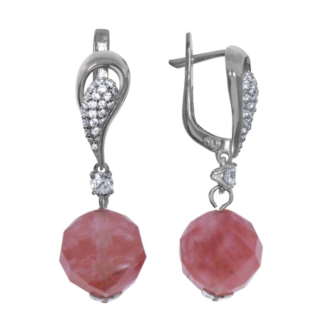 Купить оптом серьги из серебра с кварцем 3797013600л-4 от Krasnoe