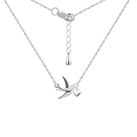 Купить оптом колье из серебра без вставок 8340404872-16-40 от Krasnoe