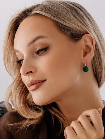 Купить оптом серьги из серебра с агатами 2340391557-1-60 от Krasnoe