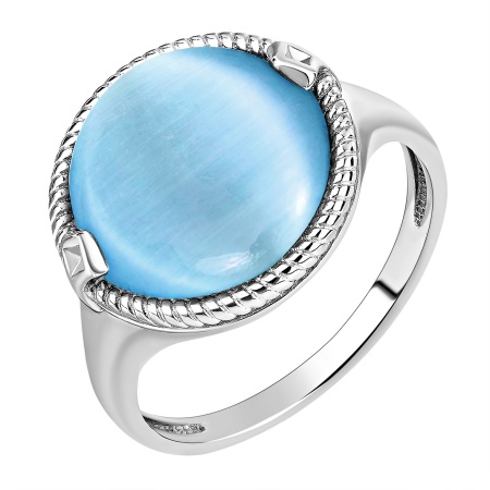 Купить оптом кольцо из серебра с кошачий глазом 1340265152-70 от Krasnoe