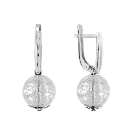 Купить оптом серьги из серебра с кварцем 2340670316-2-10 от Krasnoe