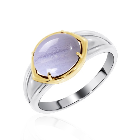 Купить оптом кольцо из серебра с агатом 1350391180-84 от Krasnoe